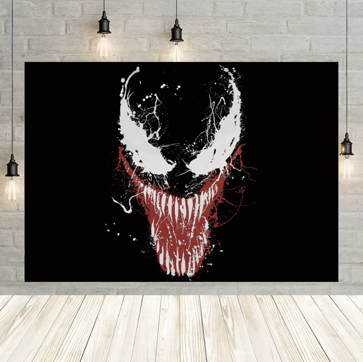 60x40 inch Venom Party Decorative Backdrop, Venom Party Wall Sticker ...