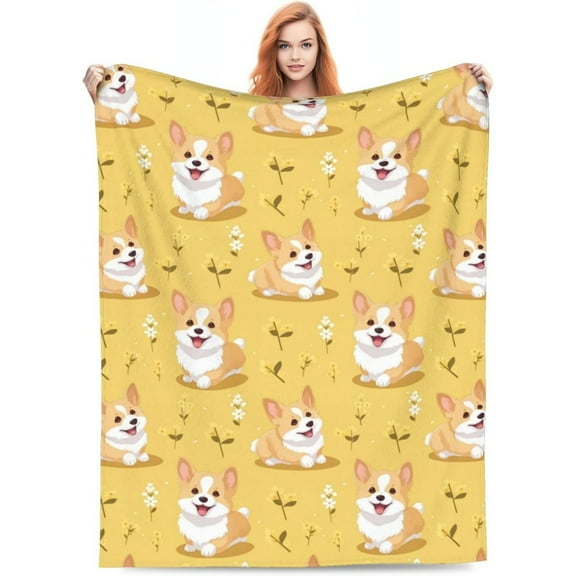 60x50 Inches Cute Pig Sunflower Blanket Gifts for Adults Kids Cartoon Piggy Piglet Flannel Throw Blankets Soft Comfy Lightweight for Home Decor Couch Bed Sofa