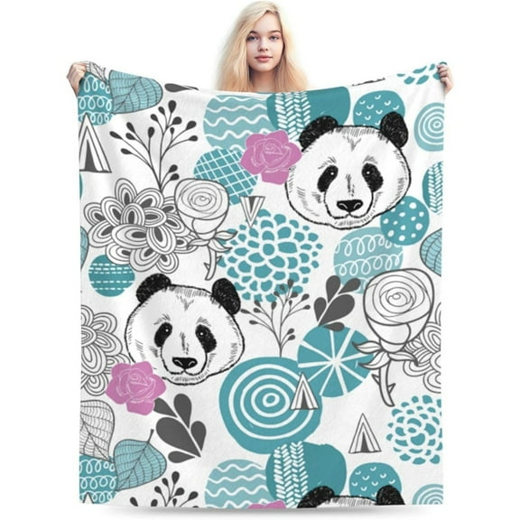 60x50 Inches Cute Pig Sunflower Blanket Gifts for Adults Kids Cartoon Piggy Piglet Flannel Throw Blankets Soft Comfy Lightweight for Home Decor Couch Bed Sofa