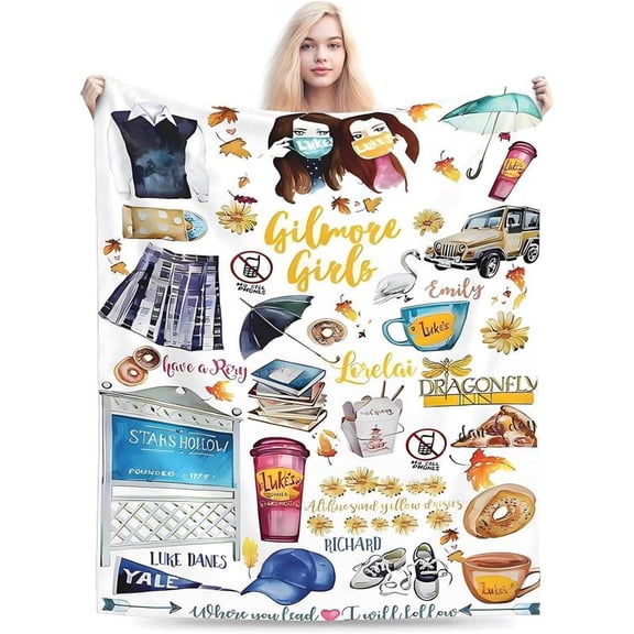 [60x50inch] Soft Funny Throw Blanket Cute Blanket For Girls Fleece For Ladies Plush Cozy Gift For Christmas Birthdays Mother's Day Valentine's Day