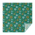 thumbnail image 1 of 60x60in(152x152cm) Square Tablecloth, Waterproof Polyester Table Cover, Wrinkle Resistant & Washable Fabric for Dining, Kitchen, Picnic, Daisy Flowers Print, 1 of 6
