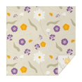 thumbnail image 1 of 60x60in(152x152cm) Square Tablecloth, Waterproof Polyester Table Cover, Wrinkle Resistant & Washable Fabric for Dining, Kitchen, Picnic, Daisy Flowers Print, 1 of 6