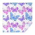 thumbnail image 1 of 60x60in(152x152cm) Square Tablecloth, Waterproof Polyester Table Cover, Wrinkle Resistant & Washable Fabric for Dining, Kitchen, Picnic, Monarch Butterfly Aesthetic, 1 of 6