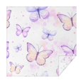 thumbnail image 1 of 60x60in(152x152cm) Square Tablecloth, Waterproof Polyester Table Cover, Wrinkle Resistant & Washable Fabric for Dining, Kitchen, Picnic, Monarch Butterfly Aesthetic, 1 of 6