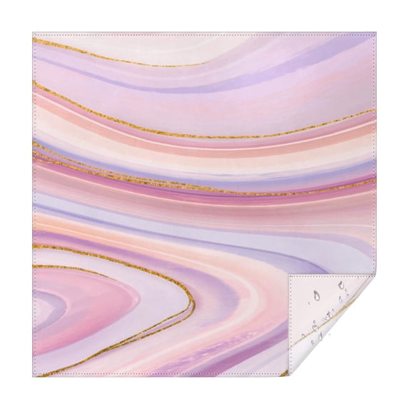 60x60in(152x152cm) Square Tablecloth, Waterproof Polyester Table Cover, Wrinkle Resistant & Washable Fabric for Dining, Kitchen, Picnic, Turquoise Marble Pattern