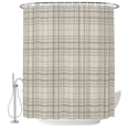 thumbnail image 1 of 60x72 Inch Shower Curtains for Bathroom, Buffalo Plaid Fabric Bath Curtain Decor, Slate Gray Farmhouse Gingham Striped Waterproof Restroom Curtains Shower Set Accessories with 12 Hooks 60 Inch, 1 of 7