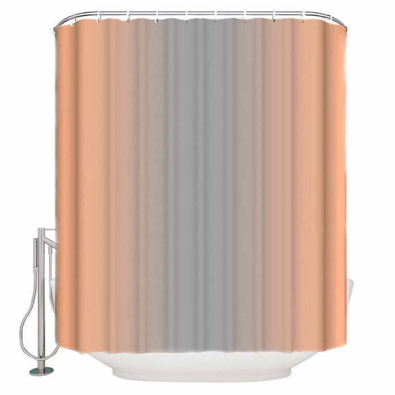 60x72 Inch Shower Curtains for Bathroom LightSalmon Gray Ombre Fabric Bath Curtain Decor Modern Gradient Abstract Art Waterproof Restroom Curtains Shower Set Accessories with 12 Hooks 60 Inch
