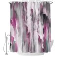 thumbnail image 1 of 60x72 Inch Shower Curtains for Bathroom, Pink Black Fabric Bath Curtain Decor, Watercolor Modern Abstract Art Vintage Waterproof Restroom Curtains Shower Set Accessories with 12 Hooks 60 Inch, 1 of 7