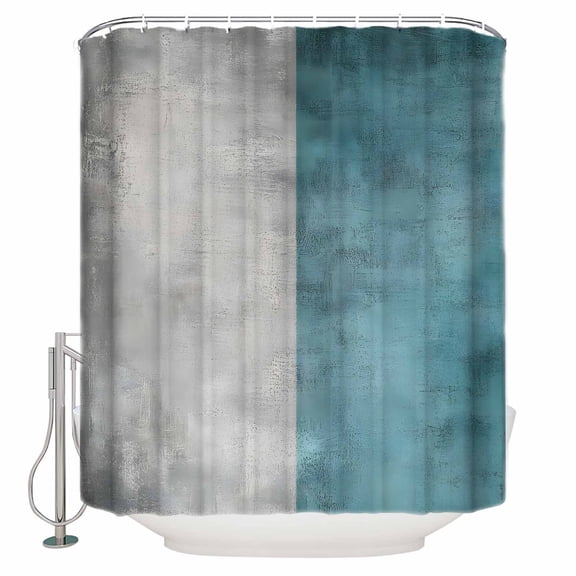 60x72 Inch Shower Curtains for Bathroom Turquoise Grey Fabric Bath Curtain Decor Abstract Street Art Modern Graffiti Paint Waterproof Restroom Curtains Shower Set Accessories with 12 Hooks 60 Inch