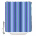 thumbnail image 1 of 60x72 Inch Shower Curtains for Bathroom Violet Color Fabric Bath Curtain Decor Geometric Green Vertical Striped Modern Waterproof Restroom Curtains Shower Set Accessories with 12 Hooks 60 Inch, 1 of 6