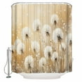 thumbnail image 1 of 60x72 Inch Shower Curtains for Bathroom White Dandelion Fabric Bath Curtain Decor Country Botanical Floral Flowers Plants Waterproof Restroom Curtains Shower Set Accessories with 12 Hooks 60 Inch, 1 of 6