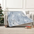 thumbnail image 1 of 60x80 inch Crystal Fleece & Arctic Fleece Blanket Soft Bed Throws for Home or Camping Pale Gray Bunny, 1 of 7