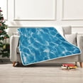 thumbnail image 1 of 60x80 inch Crystal Fleece & Arctic Fleece Blanket Soft Bed Throws for Home or Camping Water Texture, 1 of 7