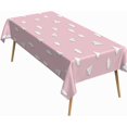 thumbnail image 1 of 60x84 Inch Children Rectangular Tablecloth Cartoon Cloud Pink Table Cloth Washable Durable Table Cover Suitable for Kitchen Kids'' Room Bedroom Outdoor Party Baby Shower, 1 of 7