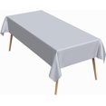 thumbnail image 1 of 60x84 Inch Light Grey Rectangle Tablecloths Morandi Series Heavy Duty Washable Fabric Table Cloth Waterproof Durable Solid Table Cover for Kitchen Dining Party Buffet Home Picnic Wedding, 1 of 7