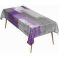 thumbnail image 1 of 60x84 Inch Oil Painting Rectangle Tablecloth Grunge Abstract Art Purple Table Cloth Washable Durable Table Cover for Kitchen Dining Bedroom Studio Party Decor, 1 of 7