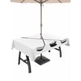 thumbnail image 1 of 60x84 Inch Outdoor Tablecloth with Umbrella Hole Zipper Rectangle Golf Ball Rectangular Tablecloths Outside Waterproof Minimalist Golf Club Abstract Simple Retro Patio Table Cover for Picnic Party, 1 of 8