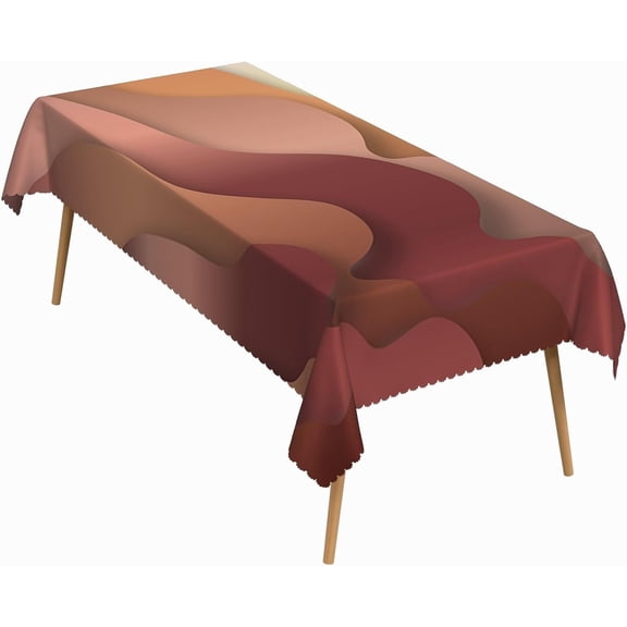 60x84 Inch Striped Rectangular Tablecloth Abstract Geometric Patchwork Table Cloth Waterproof Durable Table Cover for Kitchen Dining Office Home Decor