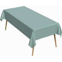 60x84 Inch Turquoise Blue Rectangle Tablecloths Morandi Series Heavy Duty Washable Fabric Table Cloth Waterproof Durable Solid Table Cover for Kitchen Dining Party Buffet Home Picnic Wedding