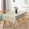thumbnail image 1 of 60x84inch Summer Beach Tablecloth Ocean Sand Beach Sea Waves Nature Scenic Table Cloth Dust Proof Wrinkle Resistant Table Cover for Dining Kitchen Cafe Outdoor Picnic Events Parties Supplies, 1 of 7