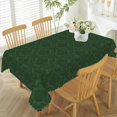 thumbnail image 1 of 60x84inches Luxury Damask Fabric Tablecloth Green Floral Pattern Table Cloth Rectangular Waterproof Table Cover for Kitchen Dining Room Buffet Banquet Christmas Holiday Party Decorations, 1 of 7
