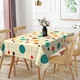 thumbnail image 1 of 60x84inches Mid Century Rectangle Table Cloth Modern Atomic Retro Decorative Tablecloth Oil-Proof Waterproof Polyester Fabric Table Cover for Kitchen Dining Room Indoor Outdoor Party Decor, 1 of 7
