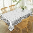 thumbnail image 1 of 60x84inches Rustic Farm Tablecloth Rectangular Rooster Chicken Eggs Haystack Farmhouse Table Cloth Spill Proof and Oil Proof Fabric Table Cover for Kitchen Dining Themed Birthday Party Decor, 1 of 7