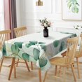 thumbnail image 1 of 60x84inches Watercolor Eucalyptus Leaves Tablecloth Sage Green Gold Leaves Rectangle Table Covers Oil-Proof Polyester Table Cloths for Dining Table Buffet Party Supplies Outdoor Home Decor, 1 of 7