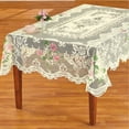 thumbnail image 1 of 60x90 Inch Square White Crochet Cotton Lace Tablecloth Elegant Floral Round Table Cloth Lace Dining Table Covers Kitchen Table cloths, 1 of 6