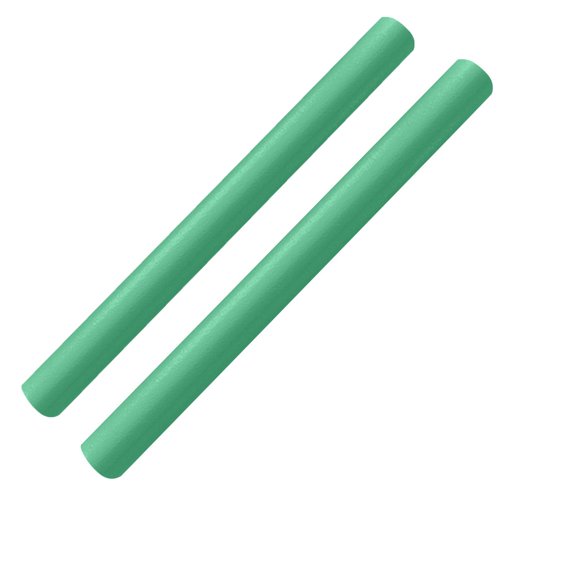 61.0" x 2.5" 2 Pcs Bright Green Solid Floating Pool Noodles, Summer Vacation Swimming Pool Accessories, Fun Water Play And Swim Training Gear For Backyard Pool Games