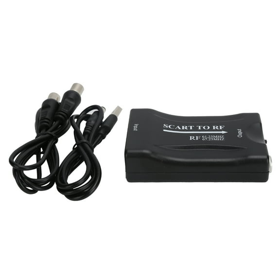 61.25mHz/67.25mHz Output Converter with USB Cable for Analog Signal Transition Universal SCART to RF Video Adapter Bienvenido