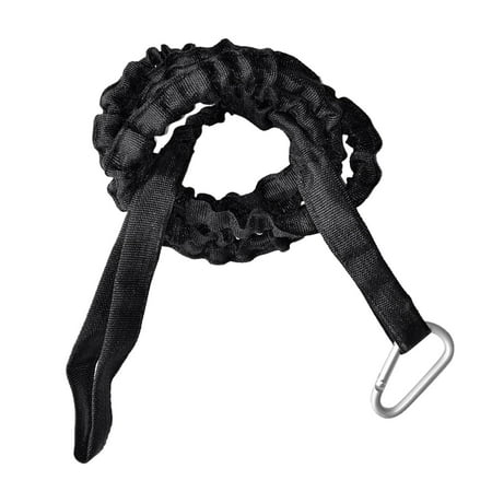61.4'' Paddle Leash Fishing Rod And Gear Leash For Inflatable Boat, Canoe, Kayak (Black)