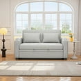 thumbnail image 1 of Modern Chenille 61.6" Pull Out Sofa Bed with Adjustable Backrest and USB Ports for Living Room, 1 of 26