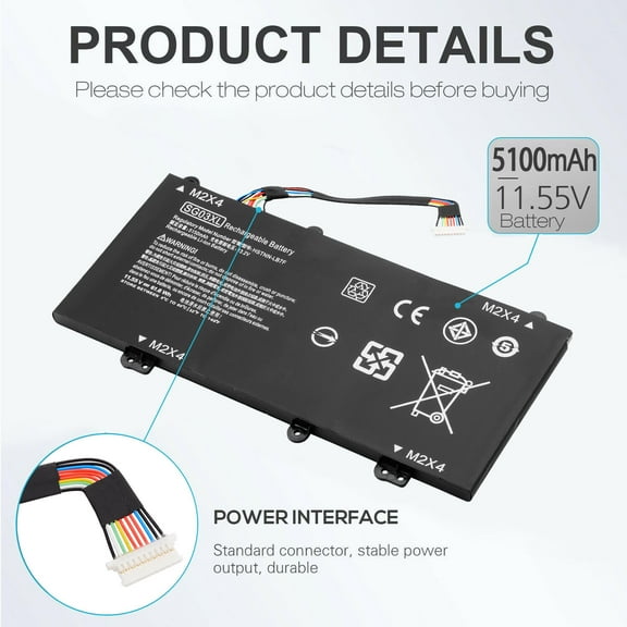 61.6Wh For HP SG03XL Battery ENVY M7-U009DX 17-U011NR 17t-U 17-u110nr 17-u177cl