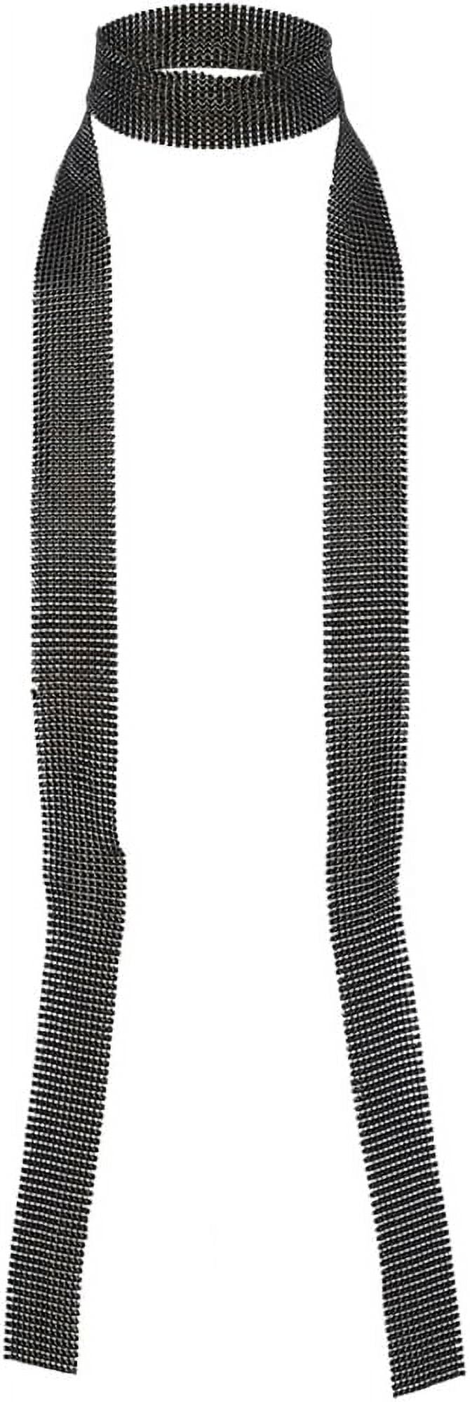 61.81 Inch Black Sequin Glitter Chain Necklace Punk Sparkle Long Boho ...