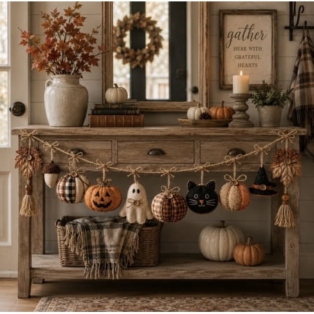 61" Cozy Fall Fabric Garland