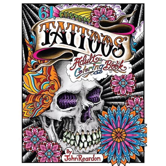 61 Custom Tattoos : Adult Coloring Book (Paperback)