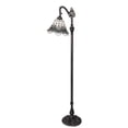 thumbnail image 1 of Meyda Tiffany 255705 Angelica 61" Tall Buffet Floor Lamp - Mahogany Bronze / Crystal, 1 of 2