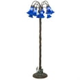 thumbnail image 1 of 61" High Blue Tiffany Pond Lily 12 Light Floor Lamp, 1 of 1