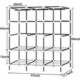 thumbnail image 1 of 61-Inch Portable Wardrobe with 3 Hanging Rods and 6 Shelves, Non-Woven Fabric,  Closets for Clothes Storage, 1 of 7