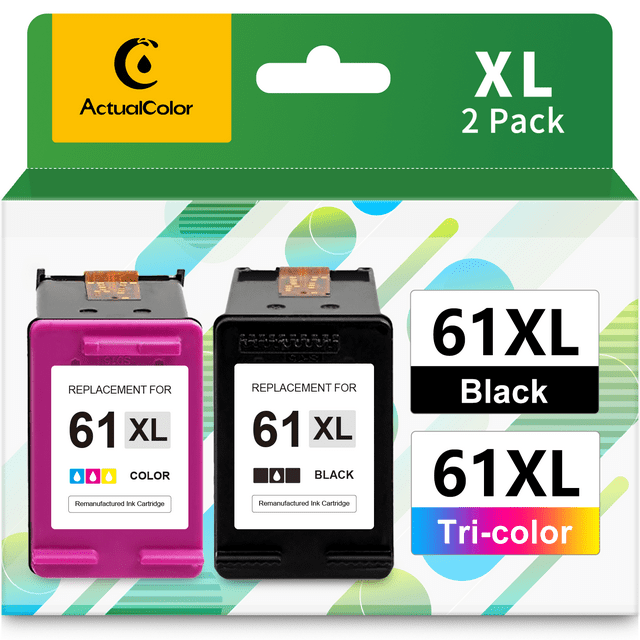 61 Ink Cartridge for HP Printer Ink 61 XL 61XL Combo Pack for HP