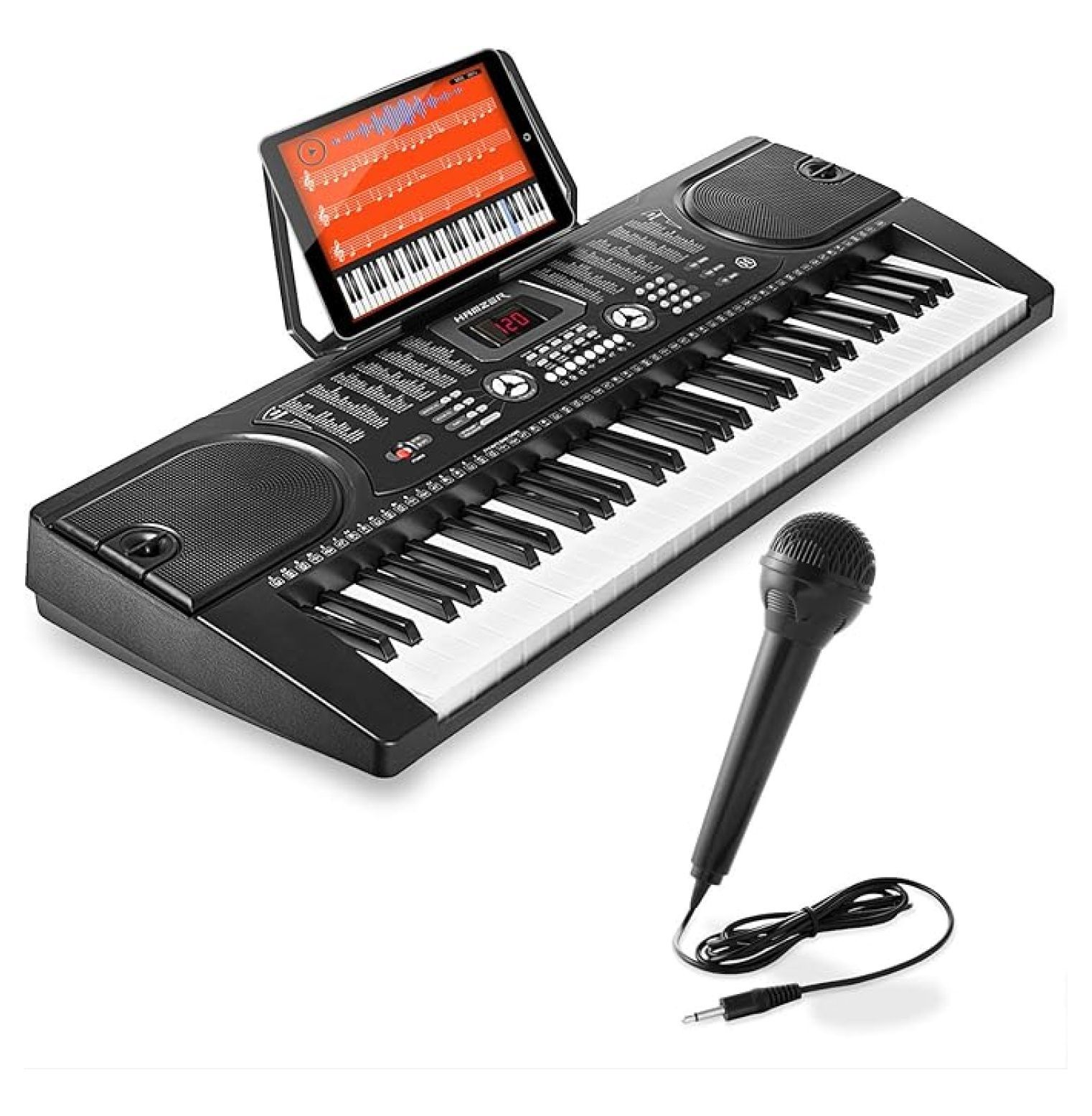 61-Key Digital Music Piano Keyboard - Portable Electronic Musical ...