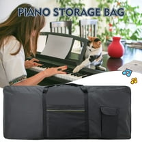 61 Key Keyboard Bag Thick Padded Portable Storage Case, Shockproof Scratchproof Dustproof Protection For Electronic Organ Piano, Lightweight 420D Oxford Fabric Ergonomic Handle