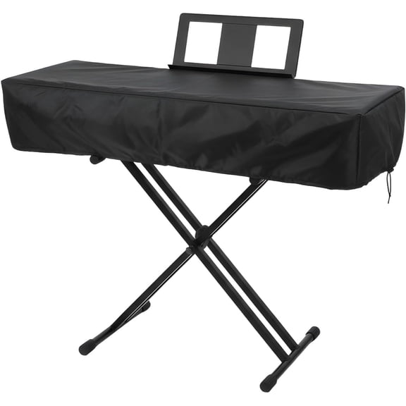 61 Key Keyboard Case - Waterproof Dustproof Electric Piano Keyboard Cover with Music Stand Zipper Adjustable Drawstring - Soft Fabric Piano Cover for 61 Keys Digital Pianos