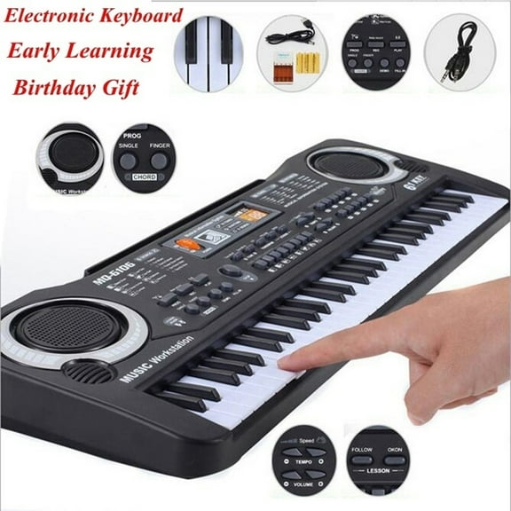 61 Key Music Electronic Keyboard Digital Piano Organ with Microphone Electronic Keyboard