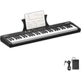 thumbnail image 1 of 61-Key Semi-Weighted Keyboard Piano, Portable Electric Piano for Beginners and Professionals, Digital Piano with Power Supply, Pedal & Built-In Speakers (Stand Not Included), 1 of 8