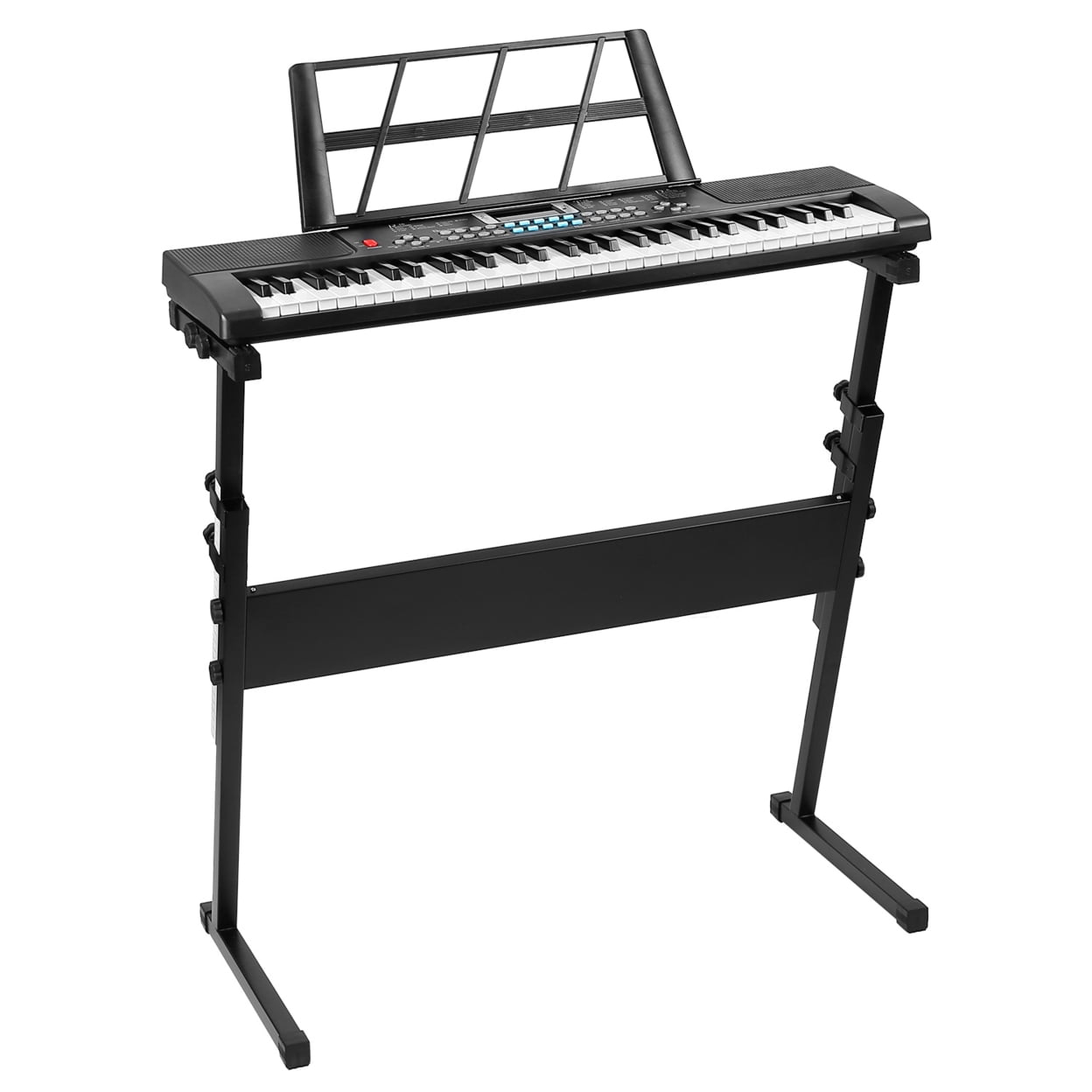 61 Keys Digital Music Electronic Keyboard Electric Musical Piano Instrument w/ Stand Microphone For Beginners
