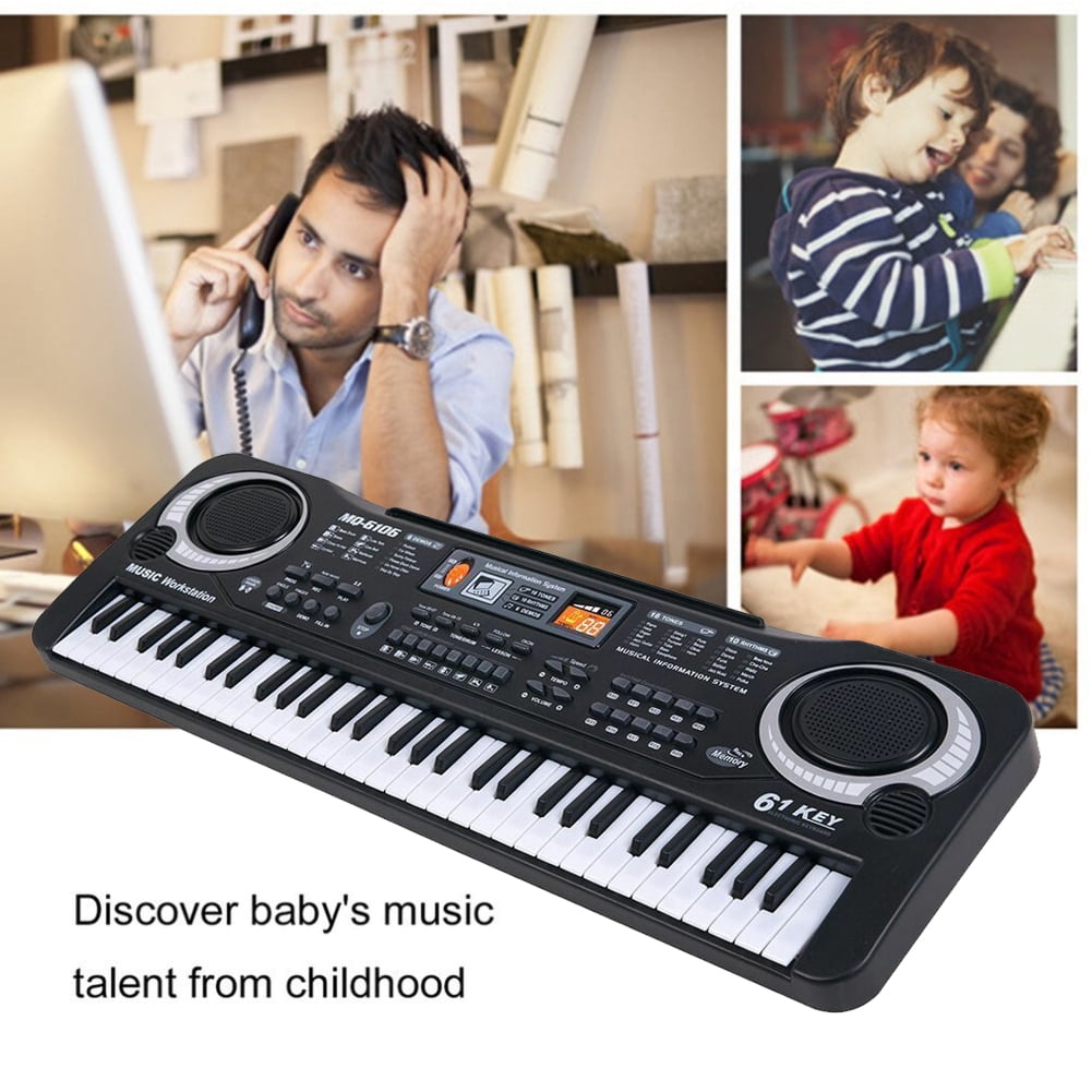 HMOUNT DEEROLL 61 Keys Digital Music Electronic Keyboard Piano Kids Gift Musical Instrument