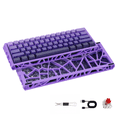 thumbnail image 1 of 61 Keys Hot Swappable Mechanical Keyboard, Linear Red Switch RGB Backlit PBT Keycaps N-Key Rollover Compact Hollow Shell Gaming Keyboard for PC Laptop, 1 of 10