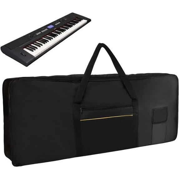 Keyboard Soft Case 61 Keys Keyboard Case for and Electric Piano, Keyboards Bag Piano Gig ...